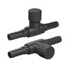 Pawfly Aquarium Air Control Valves for 3/16" ID Airline Tubing Single Way Plastic Air Flow Controllers Regulators Adjustable Black Hose Connectors Air Pump Accessories for Fish Tanks, 10 Pack