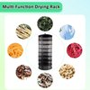 Growsun Herb Drying Rack, 2ft Diameter 8 Tiers Hanging Mesh Drying Rack w/Garden Pruning Shears