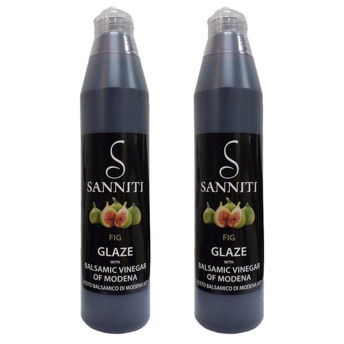 Sanniti Italian Balsamic Vinegar FIG Glaze, 12.9 Ounce (Pack of 2)