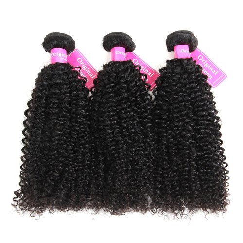 Original Queen 100% Brazilian Unprocessed Virgin Kinky Curly Human Hair Weave 3 Bundles Deep Curly Hair Extensions Mixed Length 12 12 12inches