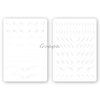 3 pcs White Microblading Hairstroke Practice Skin Hair strokes Pattern Pre-printed Silicone Practice Pad Combo Brow Practice Skin Permanent Makeup Eyebrow Tattoo Latex (White Skin-Hair Strokes)