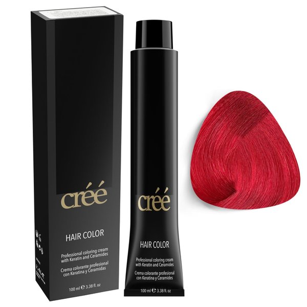 Cree Professional Permanent Hair Color, 100ml - 3.4 fl.oz. (Red)