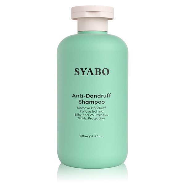 SYABO Anti Dandruff Shampoo for Flaky, Dry, Itchy Scalp, Remove Dandruff and Itching, Soft and Fluffy, Scalp Care and Protect Scalp 10.14 Fl Oz