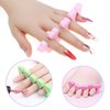 6 Pairs Toe Separators Finger Spreader Set,MWOOT Soft Sponge Finger Toe Divider Spacer Cushions Nail Art Manicure Tools for Gel Polish Coating Painting Pedicure
