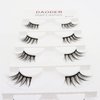 DAODER Eyelashes Half Lashes Natural Look Wispy Cat Eye Mink Lashes Flared Curly 15mm Fake Eye Lashes Extension Reusable Soft Light 3D False Eyelashes for Daily Wear 5 Pairs (8D Half Lashes Flared)