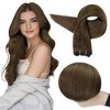 Full Shine 20 Inch Weft Hair Extensions Human Hair Sew In Remy Hair Extensions Real Human Hair Color Medium Brown Hair Extensions Sew In Weft Extensions Real Hair Extensionsfor Women 105G