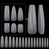 LIONVISON XL Nail Tips Coffin: 16Sizes Guiding Line Nail Tips for Acrylic Nails, 320PCS Full Cover Nail Tips with Positioning Line, Extra Long Nail Extension Tips for Beginners, Full Matte