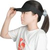 Rbenxia 5 Pieces of Black Adjustable Sport Visors Sun Visor Hats Cap Visors for Women and Men