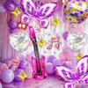 Singer Balloons 16Pcs Butterfly Music Note Guitar Disco Foil Balloons for Birthday Disco Party Singer Fans Party Decoration Supplies