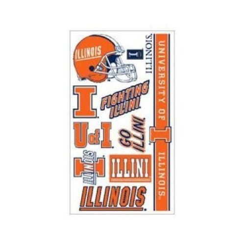Illinois Fighting Illini Temporary Tattoos-