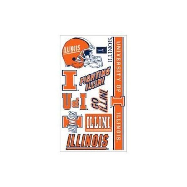 Illinois Fighting Illini Temporary Tattoos-
