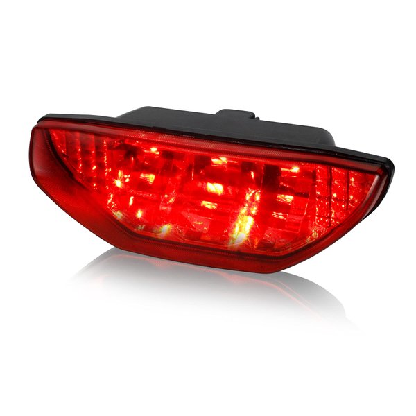 QUASCO Red LED Tail Light ATV Motorcycle Taillight Brake Lamp Compatible with Honda TRX 250 300 400EX TRX400X 500 700