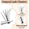 Manga Lash Clusters, Spiky Anime Lashes Cluster 5-16mm Multi-Type Mixed Natural Lash Clusters Individual Lash Clusters with Bottom Lashes Wispy Eyelash Clusters for Self Application At Home