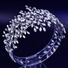 LOVFOIVER Rhinestone Bridal Headpiece for Wedding Hair Pieces Crystal Wedding Hair Accessories for Brides and Bridesmaid