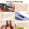 FERNIDA Portable Hair Straightener Brush for Women Cordless Straightening Brush USB Rechargeable Small Mini Straightener Brush for Travel Home Lightweight & Anti-Scald, 3 Temp Setting