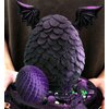 Fantasy Dragon Cake Topper Dragon Eggs Cake Decor Purple Black Balls Cake Decor for Baby Shower Birthday Wedding Party Supplies