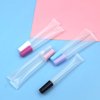 50 PCS Empty long slim 15ml squeeze pink lip gloss tubes lip oil sofe lipgloss tubes (pink lid)