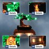 Mililier LED Light Kit for Lego Bonsai Tree 10281 Set, Compatible with Lego 10281 Building Blocks Model(Not Include Blocks Set) (Green)