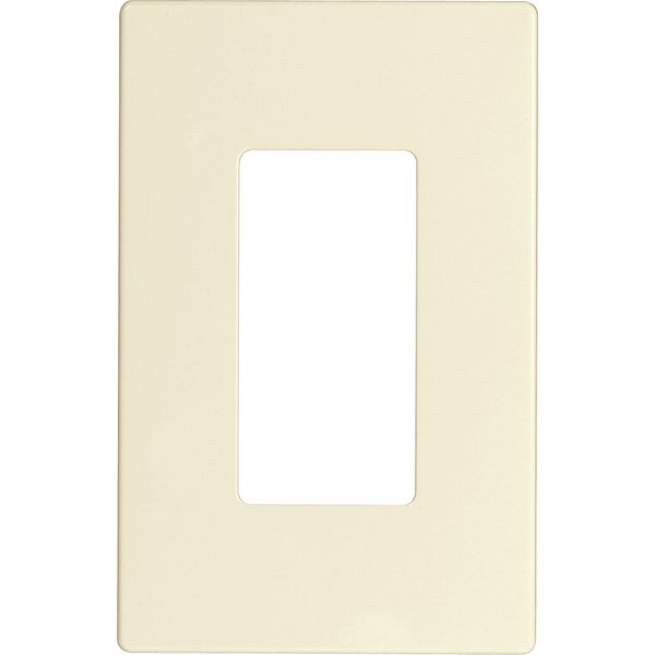 Eaton PJS26A Decorator Screwless Wallplate, 1-Gang, Almond