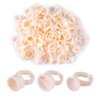 100 Pieces Cup Rings Glue Rings,Silicone Semi-Permanent Rings Nail Art Adhesive Glue Holders Palette For For Eyelash Extension Nail Art (L)