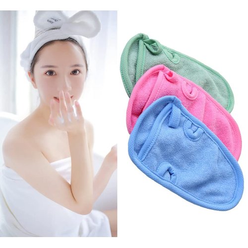 3PCS Adult Bathing Gloves Mitts Shower Bathroom Skin Face Body Wash Massage Loofah Scrub Spa Mitt(Color Random)