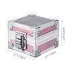 Noverlife Nail Drill Grinding Bit Holder Box, Pink 25 Holes Nail Art Polishing Grinding Drill Bit Holder, Nail Drill Bit Holder Box Organizer Container Professional Manicure Tools for Nail Art