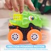 lalalark 3 Pack Monster Truck Toy, Dinosaur Toys for 3 4 5 Year Old Boys, Friction Power 360° Rotating Push and Go Cars, Bumping Up and Down Action, Christmas Birthday Gifts for Kids 3-5