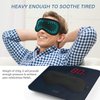 Sysrion Weighted Eye Mask for Sleeping - Weighted , Cold Compress Sleep Mask for Puffiness, Dry Eye & Headache, Men Women Cooling Eye Mask, Perfect Light Block Out