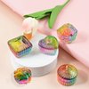 4 Pack Nails Tips Art Dappen Dish with Lid Monomer Acrylic Nail Liquid Glass Crystal Cup Tools for Professional Use and Home Use