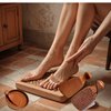 Handmade Natural Terracotta Foot Scrubber, Pumice Stone, Natural Exfoliating Tool for Smooth, Soft Feet Callus Remover (RED, STANDARD)