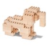 Eco-Bricks 3 in 1 Builds Africa - Earth-Friendly Kids Building Blocks - Create 3 Different Animals, Camel, Elephant, Ostrich
