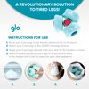 Cryotherapy Cool Legs Massage Roller with Cooling Gel | for Relief of Aching Legs Caused by Hot Weather, Pregnancy, Long Flights and Standing All Day | Relieve Water Retention | GLO Patented Design