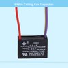 PODOY Ceiling Fan Capacitor 𝟏.𝟓𝐮𝐟+𝟑𝐮𝐟 for CBB61 1.5uf+3uf 3 Wire (Pack of 2)