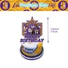 Basketball Happy Birthday Banner Cake Topper Basketball Themed Party Supplies for Birthday Party Decorations