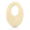 Oval Shaped Felt Callus Protective Pads - Adhesive Foot Pads That Surround Calluses from Rubbing On Shoes - 1/8" - 25 Pack