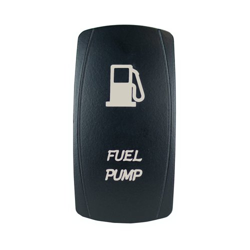 Laser Backlit Orange Rocker Switch Fuel Pump 20A 12V On/Off LED Light STV Motorsports