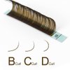 NAGARAKU Natural Brown Color Eyelash Extensions 0.15mm D curl 7-15mm Mix Tray Individual Lashes Classic Faux Mink Volume 20 rows Soft Eyelash Supplies