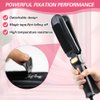 Flat Iron Comb Attachment to Clip On, Flat Iron Hair Straightener Accessory, Comb Attachment for Flat Iron Used at Home and Salon for Hair Styling (Pink)