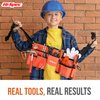 Hi-Spec 16pc Orange Kids Tool Set & Child Size Tool Belt With Real Metal Hand Tools for Building, Woodwork & Construction Learning