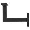 National Hardware N830-524 Reed Handrail Bracket, 1 Count (Pack of 1), Matte Black
