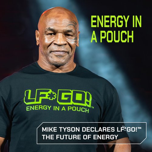 LF*GO! Energy Pouches | Caffeine Pouches | 6 Essential Vitamins and Minerals | Sour Cherry | 200 mg Natural Caffeine | 0 Calories | 0 Sugar | 15 Pouches Per Can | 1 Can