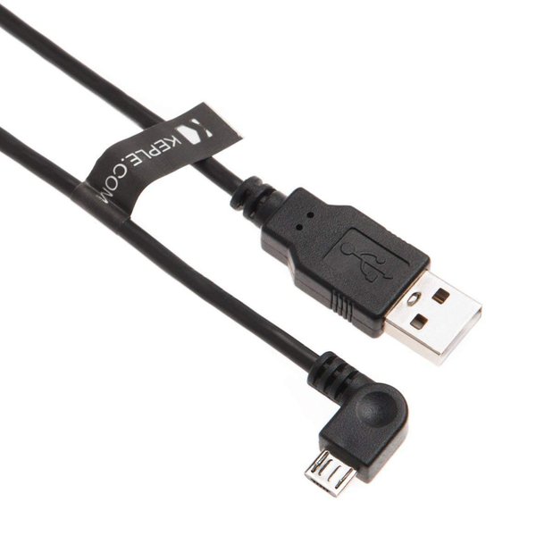 Right Angle Micro USB Cable in Car Cord Charging for Tomtom Go 820 Live / 5200, 6000 / Start 20, 25, 30, 35, 40, 50, 60 / VIA 1535, 1605, 135, 120, 125, 130, 135 GPS Sat Nav | Tom Tom 90 Degree (6ft)