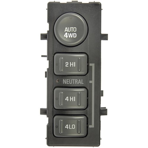 Dorman 901-062 Four Wheel Drive Selector Switch - Dash Mount Compatible with Select Cadillac / Chevrolet / GMC Models , Black