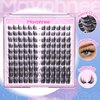 Natural Lash Clusters Spiky Eyelash Extensions Wispy Individual Lashes Manga Eyelash Individuals 120 Pcs CC Curl Cluster Eyelash Extensions 10-16MM Mixed DIY Lash Extensions by Mavphnee