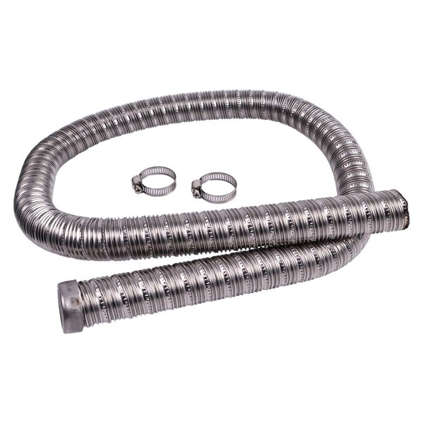 ZTUOAUMA 24mm 1M Length Double 304 Stainless Steel Exhaust Pipe 36061296 90394 with Clamps Compatible with Webasto Eberspacher Diesel Parking Heaters