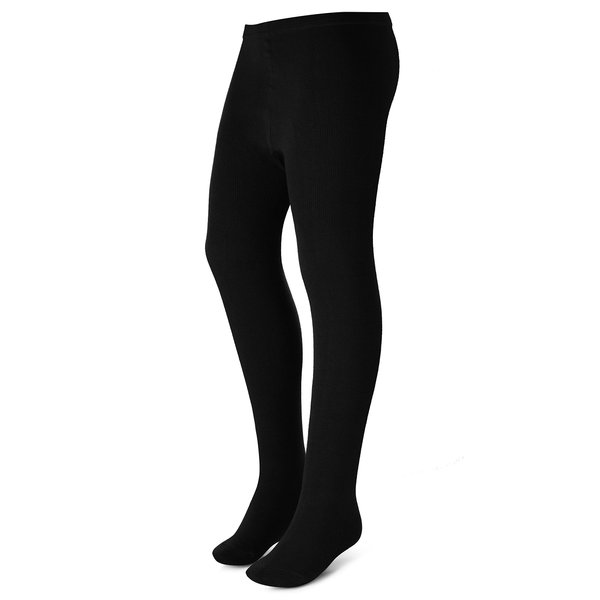 Zubii Basic Tights for Girls | Ultra Comfy, Soft Tights Made from Breathable cotton| Great Tights For Uniform, or Everyday (14, Black)