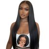MARRYU Glueless Wigs Human Hair Pre Plucked Pre Cut 7x5 Wear and Go Straight Lace Front Wigs Human Hair Closure Wig 100% Human hair 180% Density Hd Lace Upgraded No Glue with Baby Hair