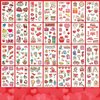 Partywind 560 Luminous Styles Valentine's Day Temporary Tattoos, 56 Sheets Glow Heart Love Tattoo Stickers for Kids Party Decorations Supplies, Valentines Goodie Bag Stuffers Games Toys