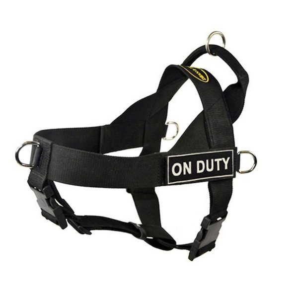 DT Universal No Pull Dog Harness, On Duty, Black, Small, Fits Girth Size: 24-Inch to 27-Inch