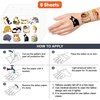 Cat Temporary Tattoos Themed Birthday Party Supplies Favors Decorations 96 PCS 8 Sheets Cute Fake Tattoo Stickers Party Games For Children Kids Boys Girls School Gifts Rewards Home Activity